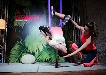 aerial yoga adidas women training day
